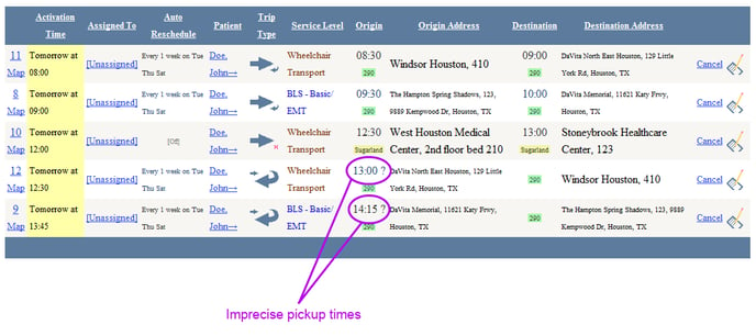 Dispatch.Schedule.Unconfirmed