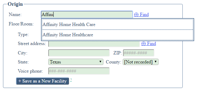 DuplicateFacilityFind