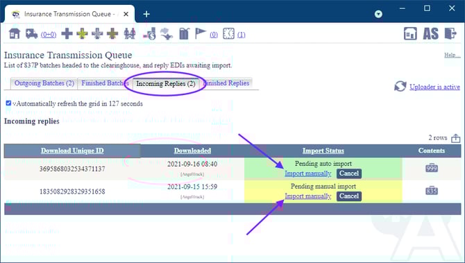 InsuranceTransmissionQueue.IncomingReplies