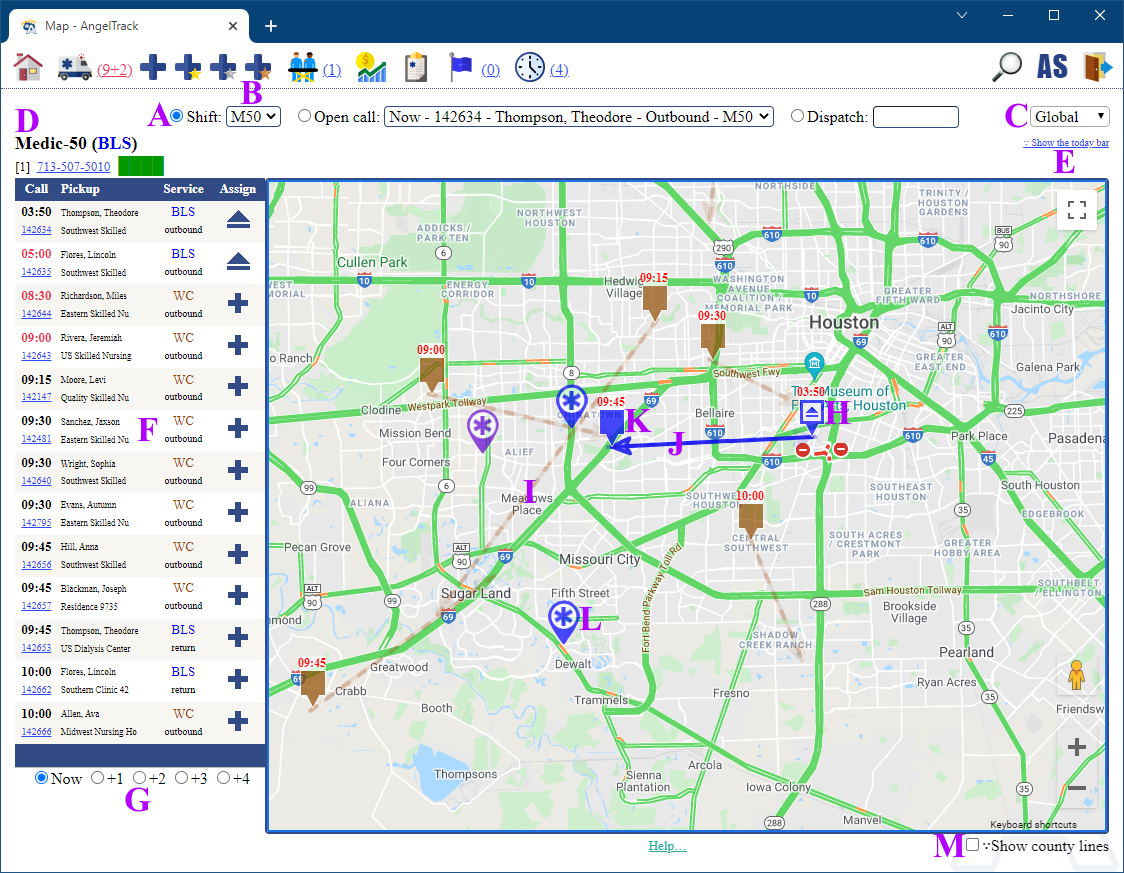 Dispatching from the Live Map